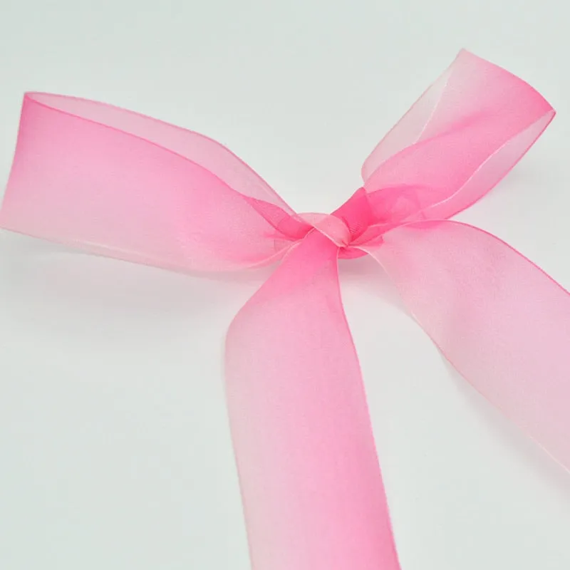 4 cm Wide Chiffon Organza Gradient Colours Shoelaces
