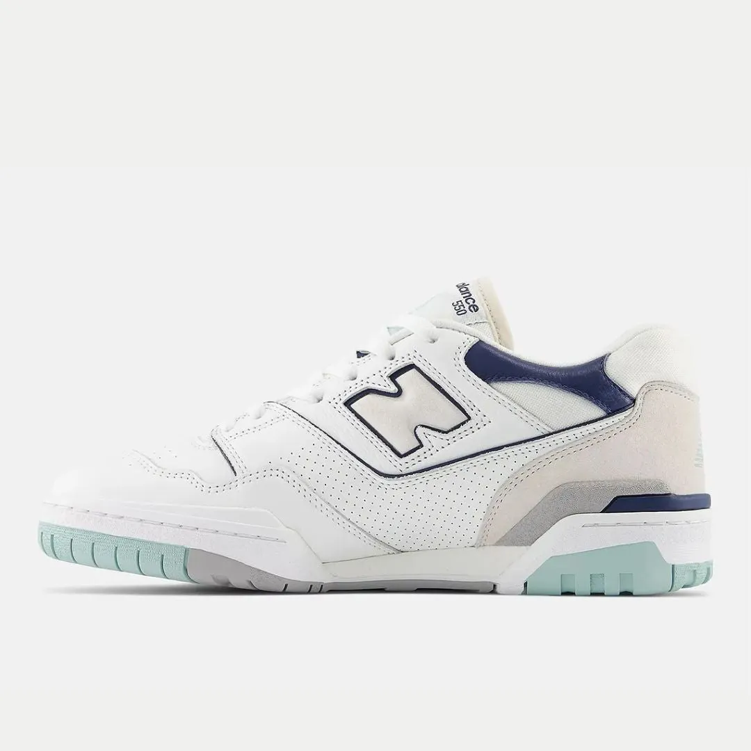 550 Sneaker (White   Mint   Navy)