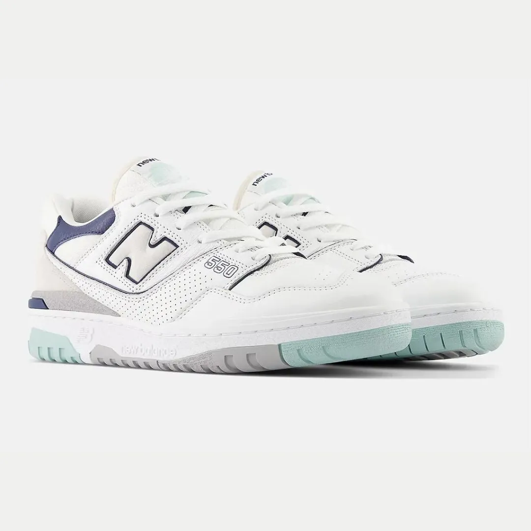 550 Sneaker (White   Mint   Navy)