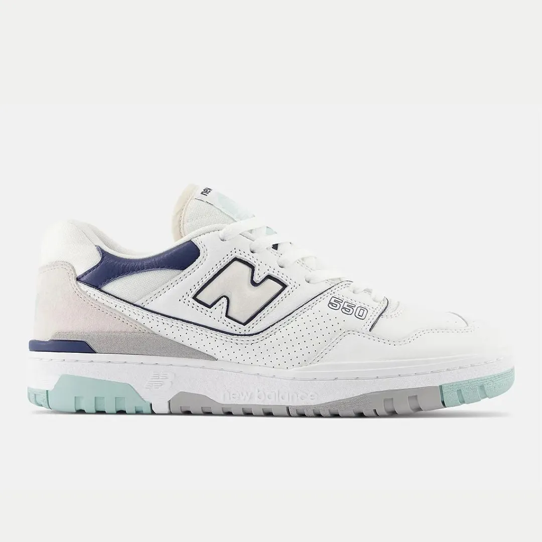 550 Sneaker (White   Mint   Navy)