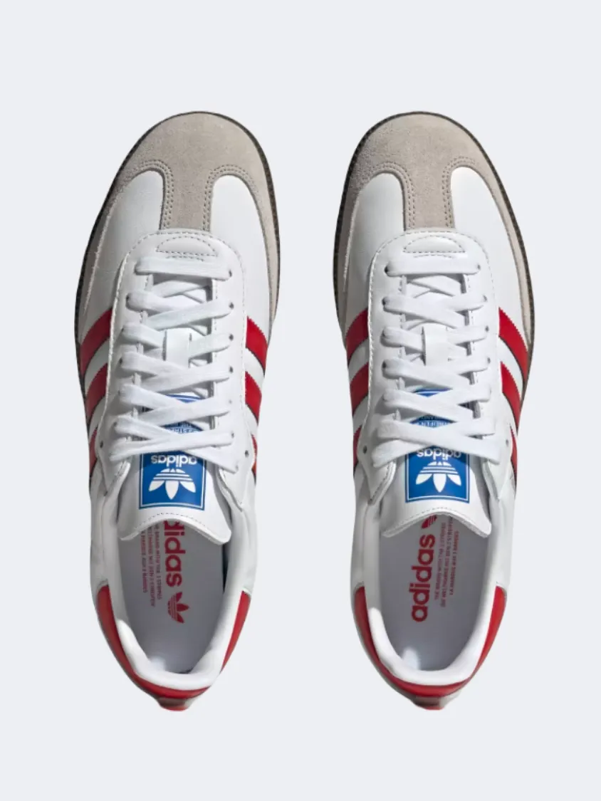 Adidas Samba Og Men Original Shoes White/Scarlet