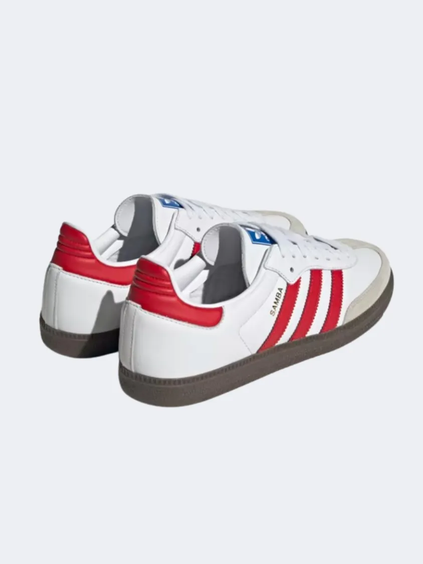 Adidas Samba Og Men Original Shoes White/Scarlet