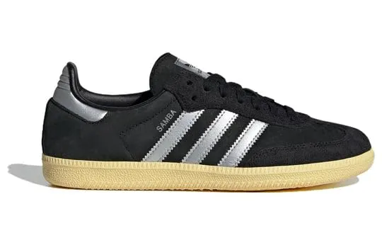Adidas Womens Samba OG Black Matte Silver Size 7.5