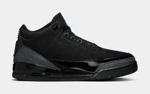 Air Jordan 3 Retro Black Cat Mens Lifestyle Shoes (Black/Dark Charcoal/Black) Free Shipping