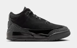 Air Jordan 3 Retro Black Cat Preschool Lifestyle Shoes (Black/Dark Charcoal/Black) Free Shipping