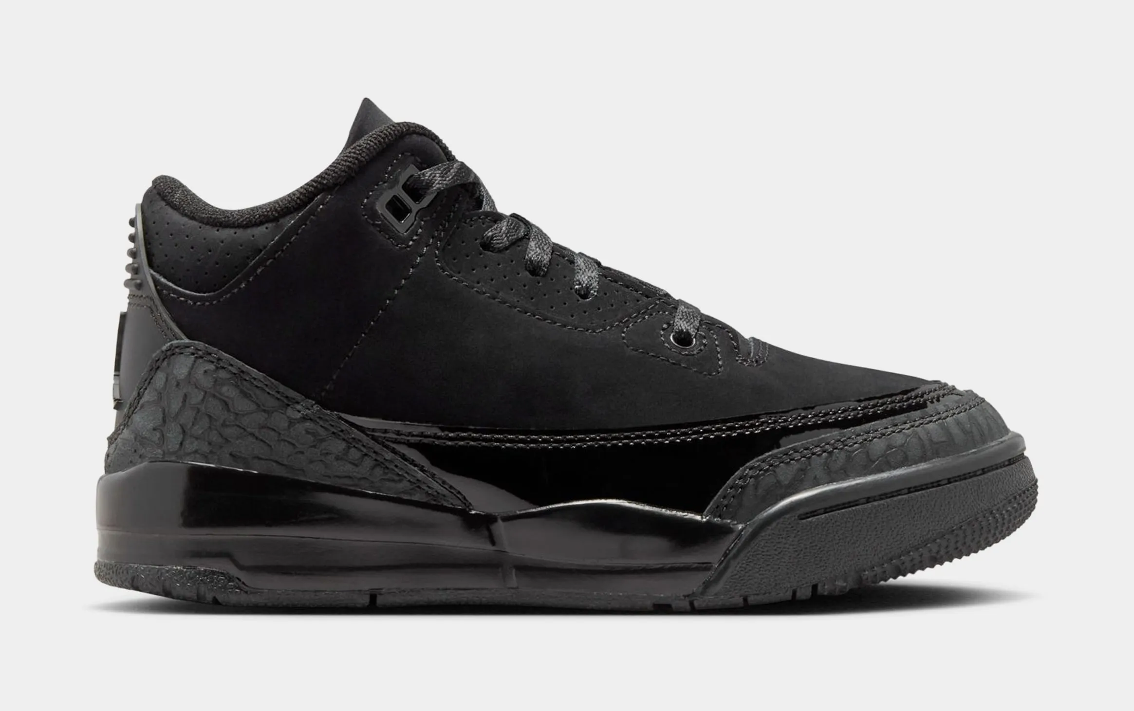 Air Jordan 3 Retro Black Cat Preschool Lifestyle Shoes (Black/Dark Charcoal/Black) Free Shipping