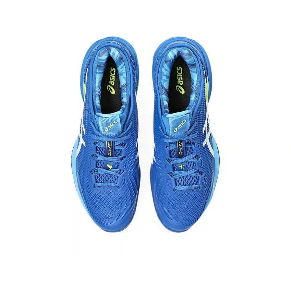 ASICS Men's Court FF 3 Novak Tennis Shoe (Tuna Blue/White)