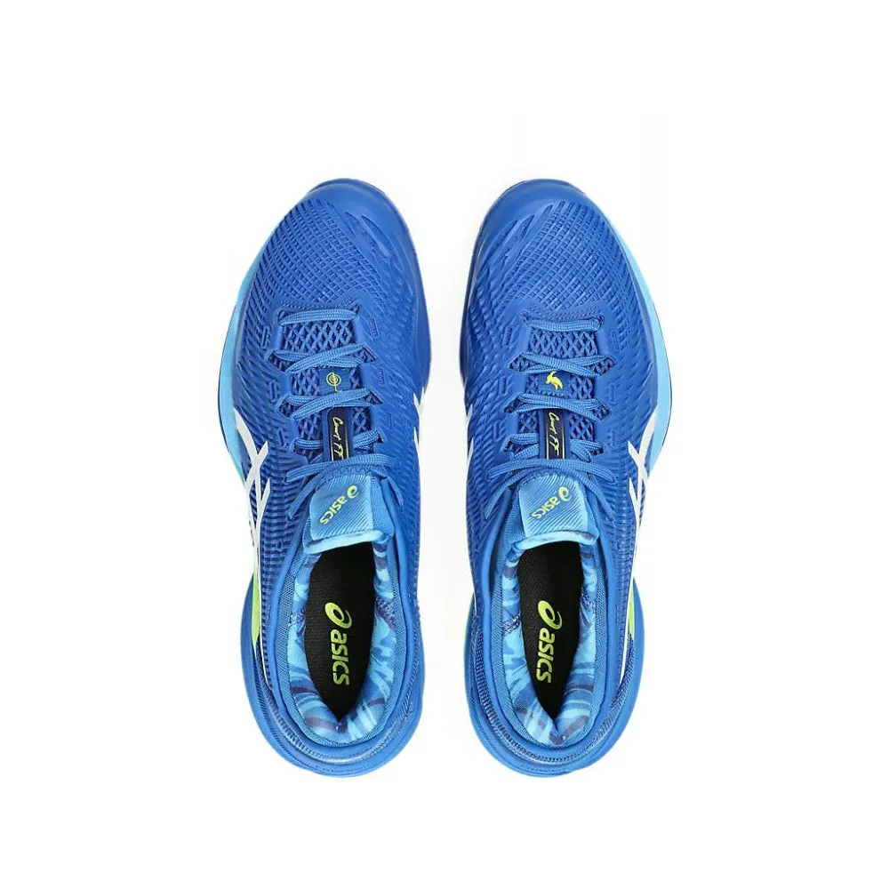 ASICS Men's Court FF 3 Novak Tennis Shoe (Tuna Blue/White)