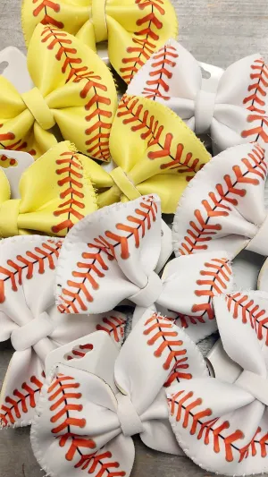 Baseball or softball hairbows