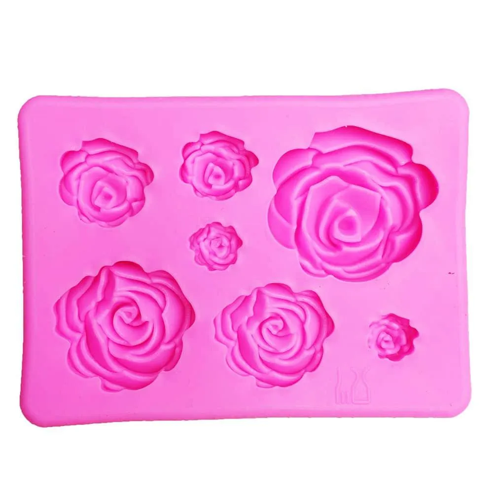 Charming Roses Shaped Eco-Friendly Silicone Baking Mold