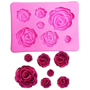 Charming Roses Shaped Eco-Friendly Silicone Baking Mold