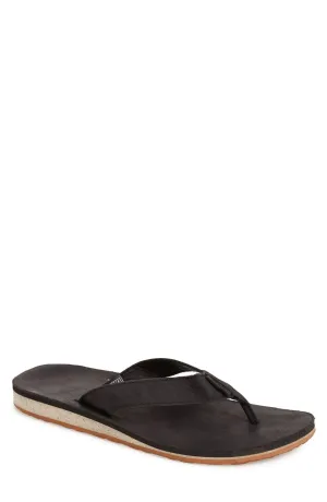 'Classic Flip' Leather Flip Flop (Men)