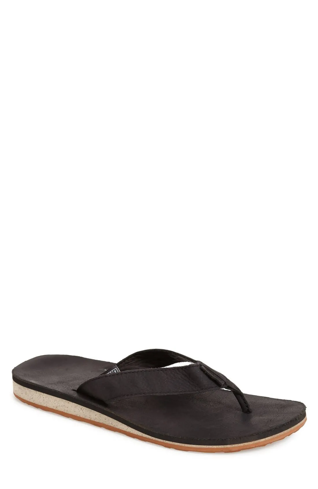 'Classic Flip' Leather Flip Flop (Men)