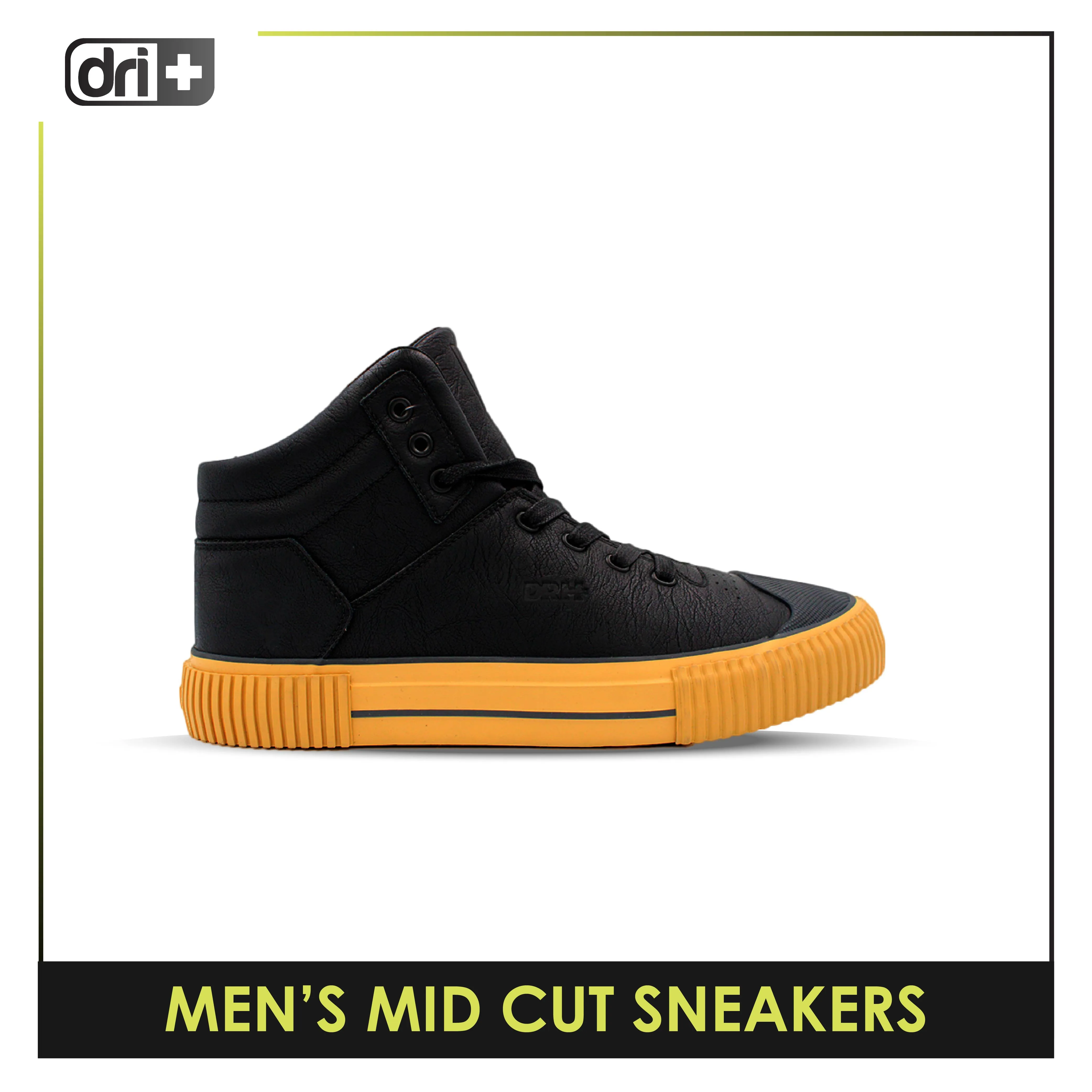Dri Plus Men’s DRI RIDE Urban Leather Mid Cut Sneaker Shoes HDMH3403