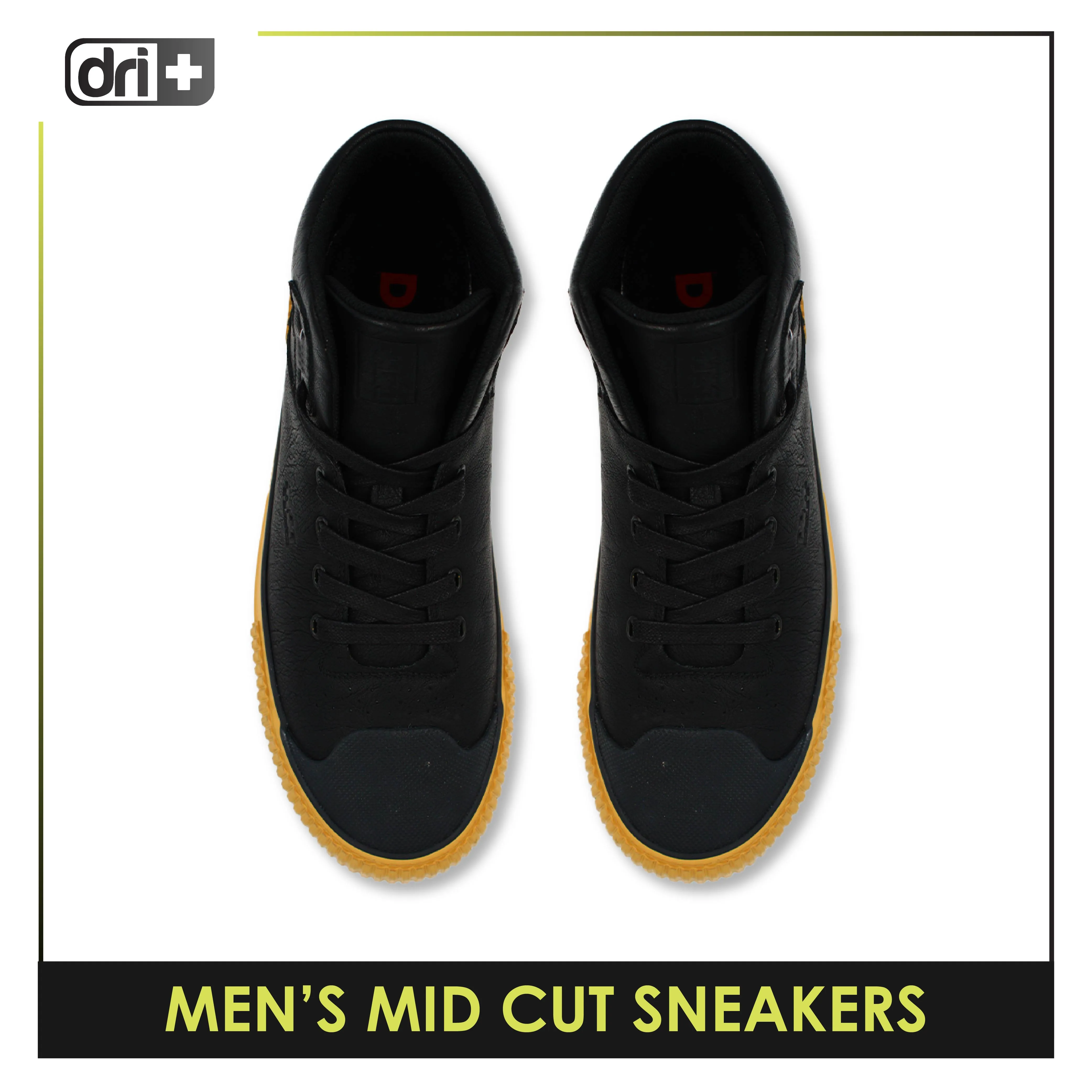 Dri Plus Men’s DRI RIDE Urban Leather Mid Cut Sneaker Shoes HDMH3403