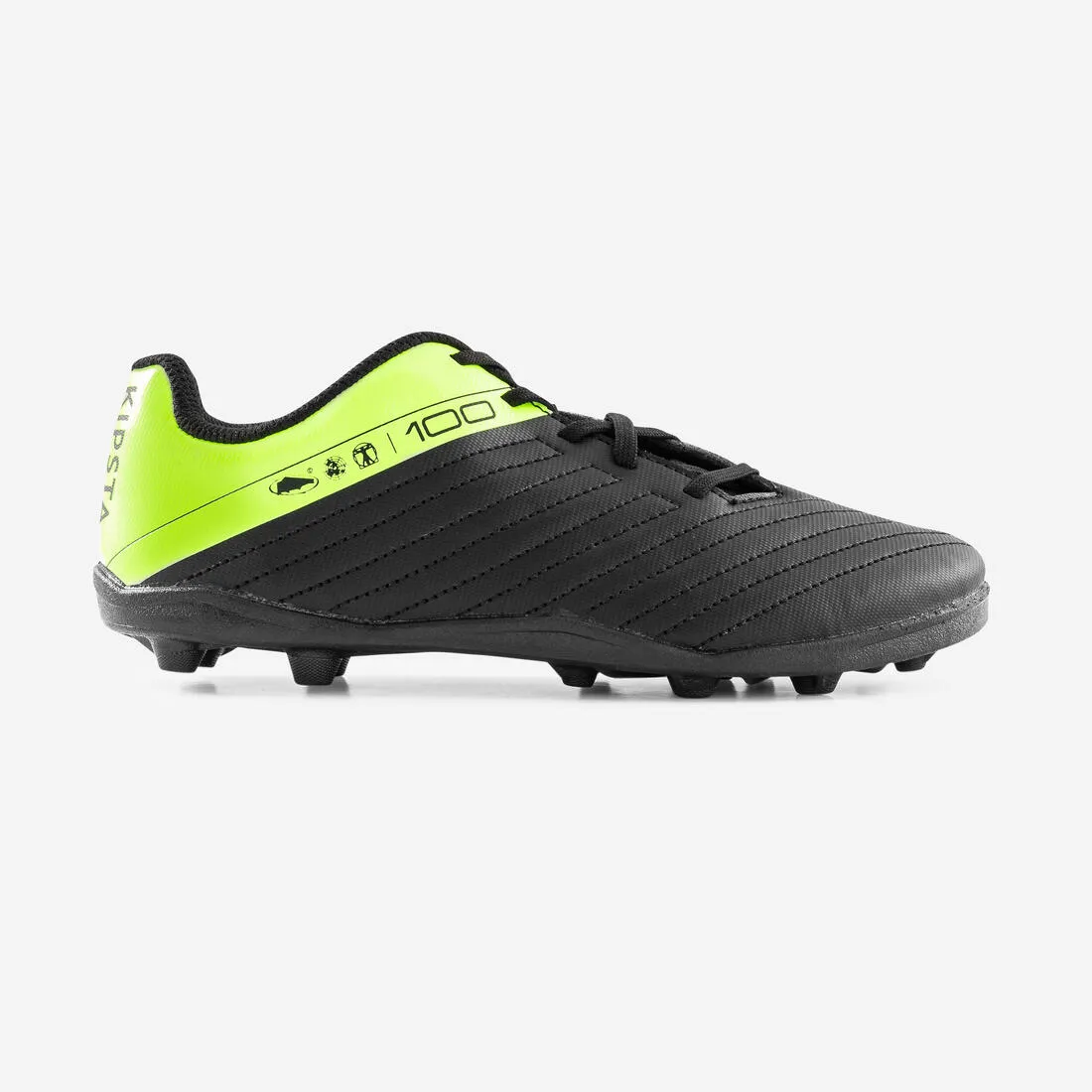 Hard Ground Kid's Football Boots Agility 100 - Black/Yellow