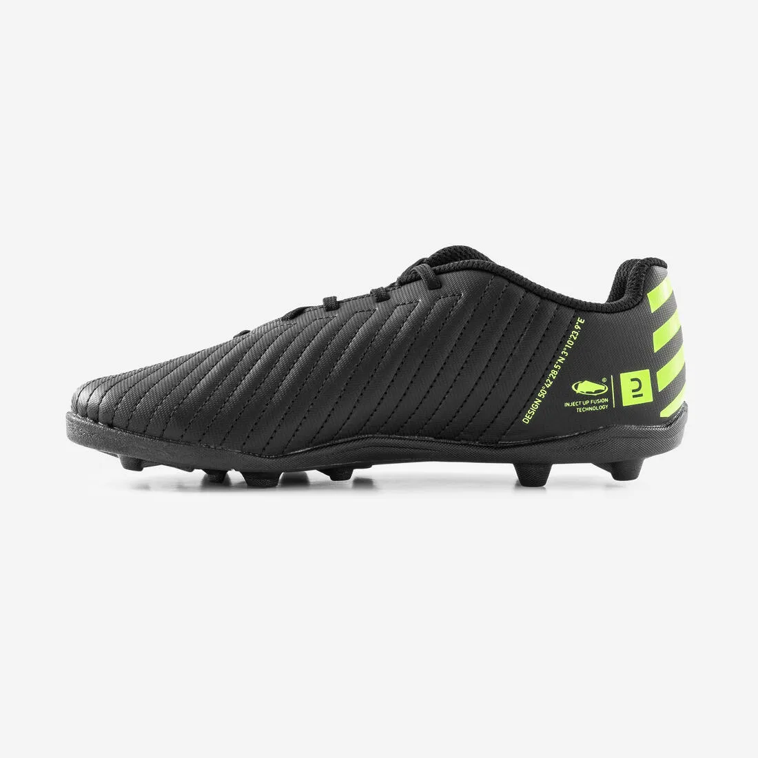 Hard Ground Kid's Football Boots Agility 100 - Black/Yellow
