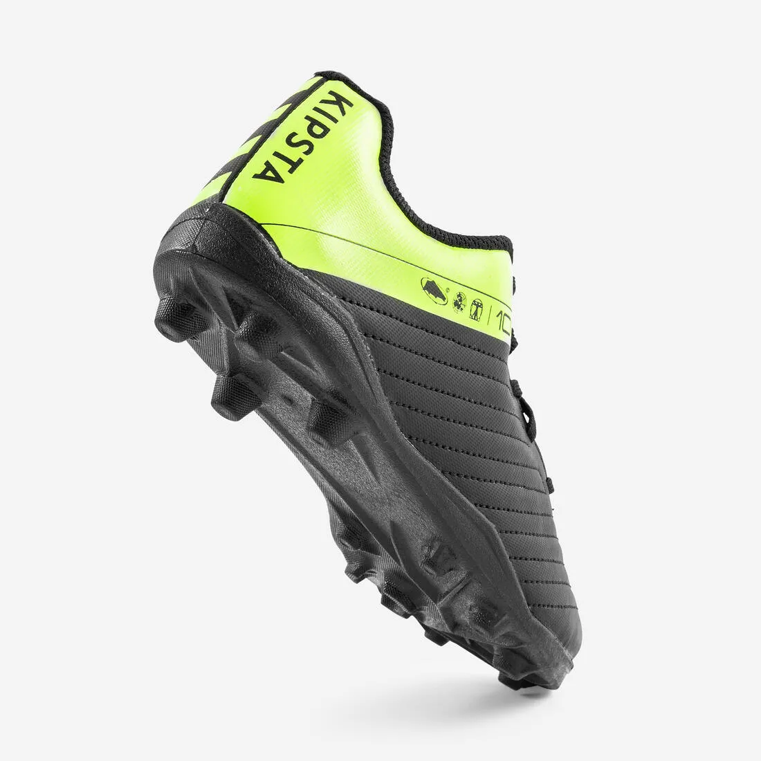 Hard Ground Kid's Football Boots Agility 100 - Black/Yellow