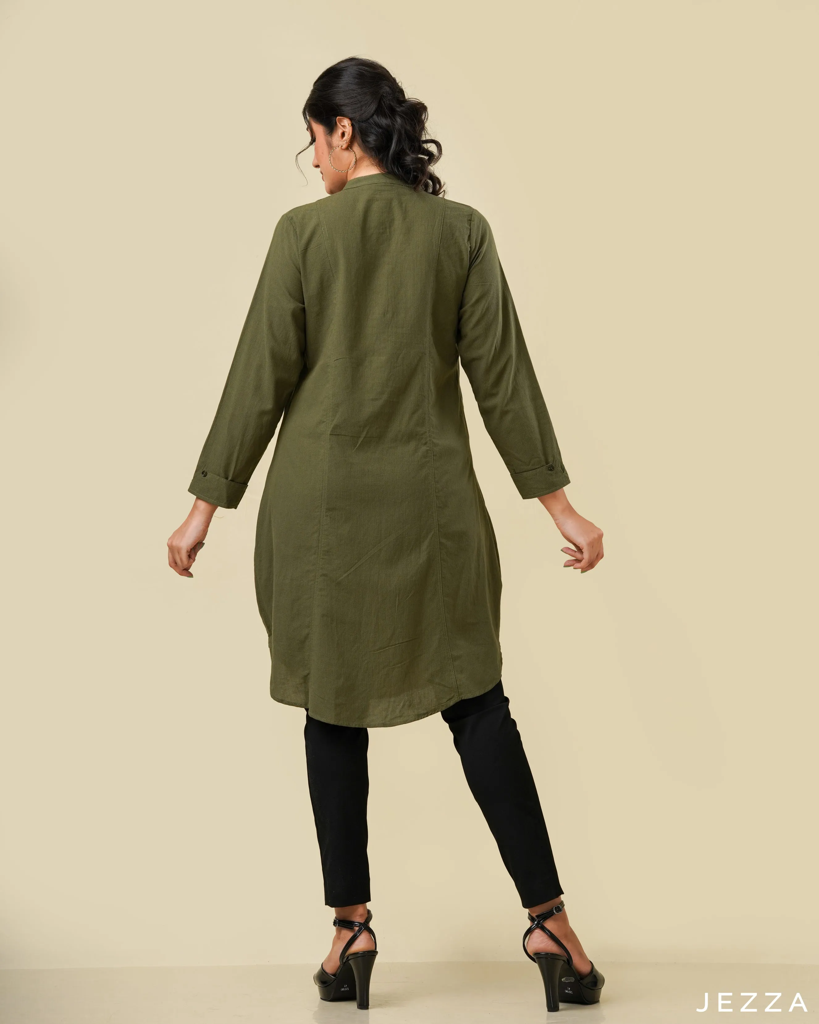Knee Top With Curved Hem  58232