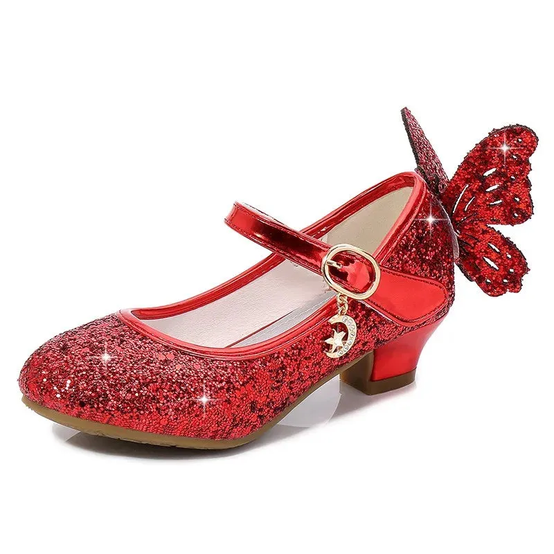 Magical Glittery Butterfly Girls Shoes