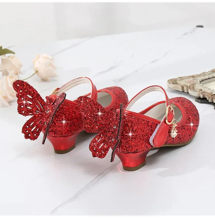 Magical Glittery Butterfly Girls Shoes