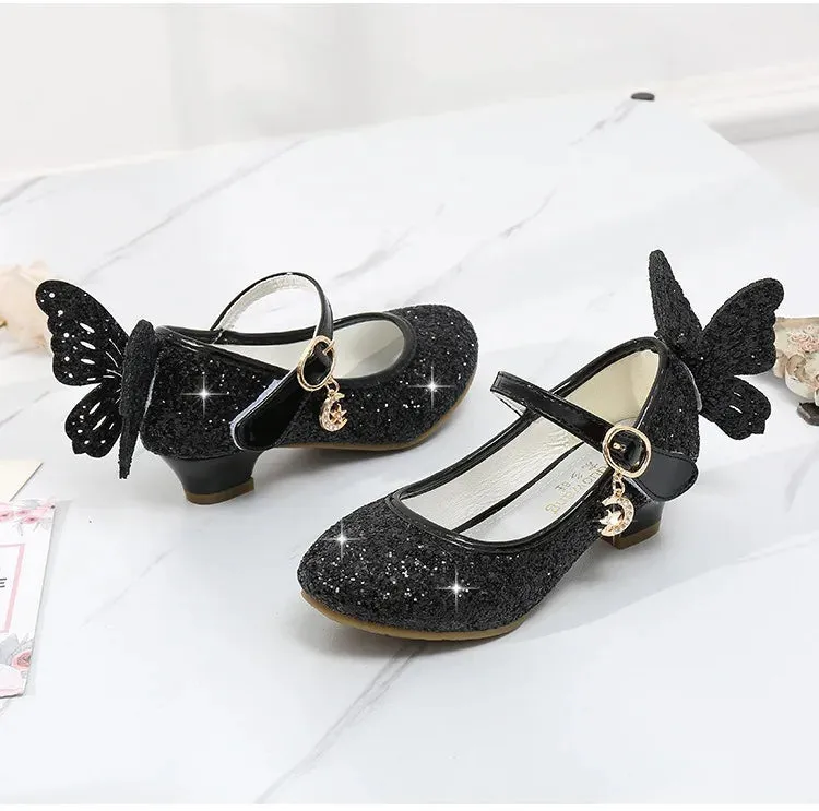 Magical Glittery Butterfly Girls Shoes