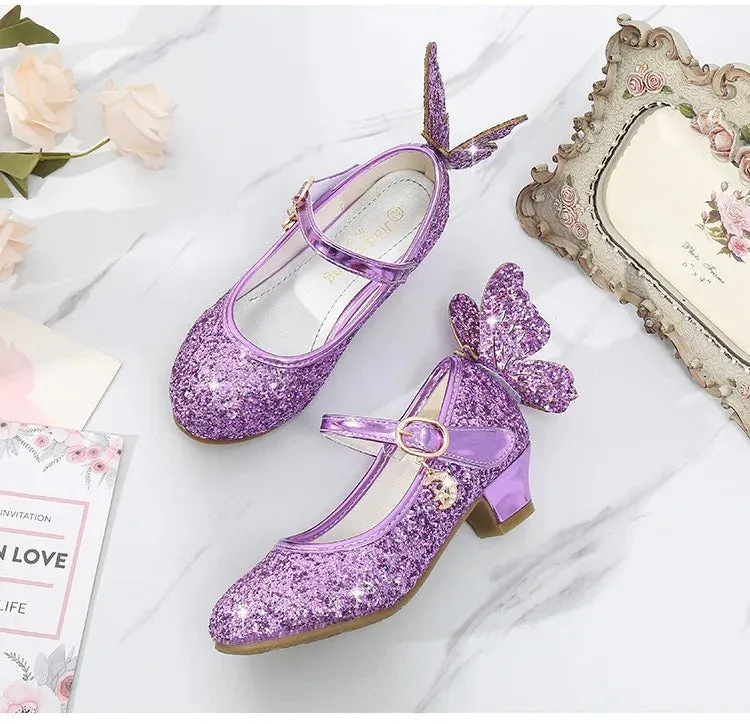 Magical Glittery Butterfly Girls Shoes