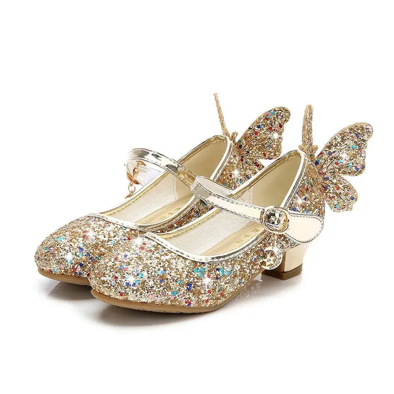 Magical Glittery Butterfly Girls Shoes