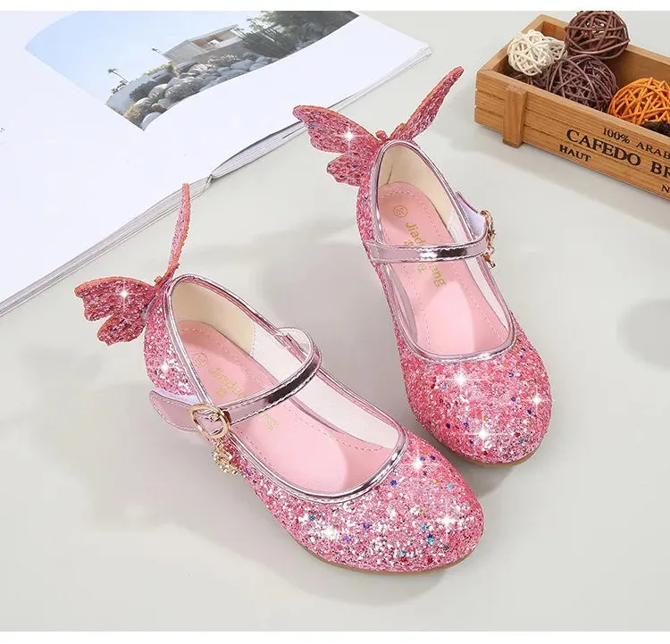 Magical Glittery Butterfly Girls Shoes