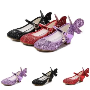 Magical Glittery Butterfly Girls Shoes