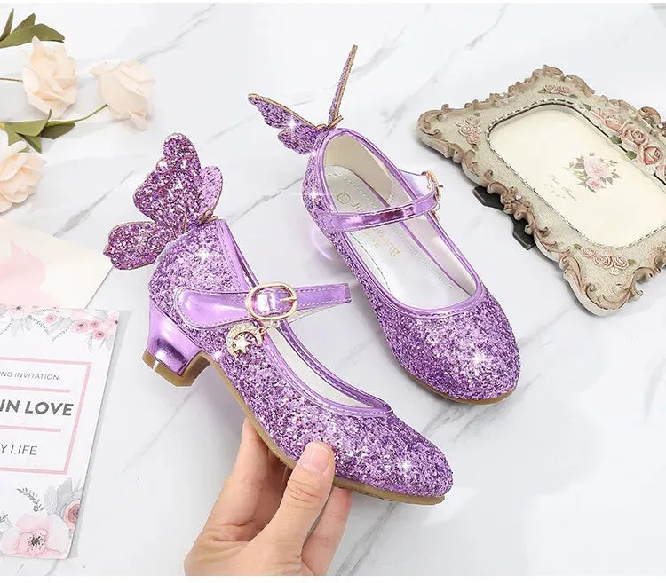 Magical Glittery Butterfly Girls Shoes