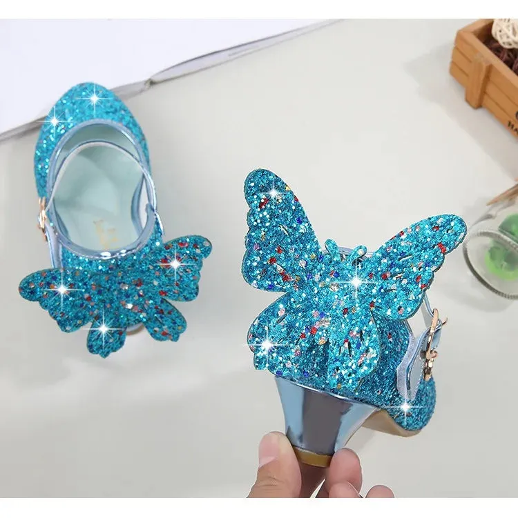Magical Glittery Butterfly Girls Shoes