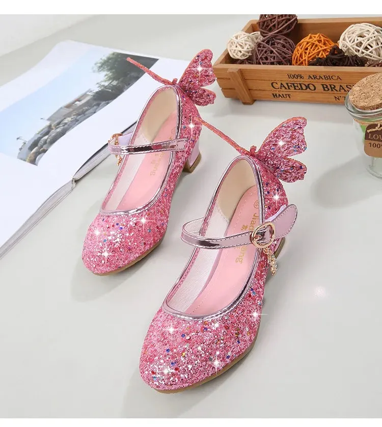 Magical Glittery Butterfly Girls Shoes
