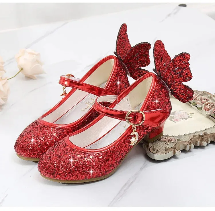 Magical Glittery Butterfly Girls Shoes