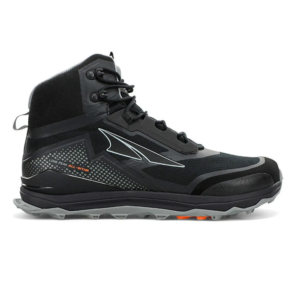 Men's Altra Lone Peak All-WTHR Mid, Black, 10 D Medium