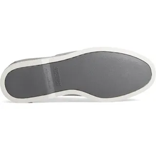Men's Authentic Original Cross Lace Leather Boat Shoe - Grey (STS24869)