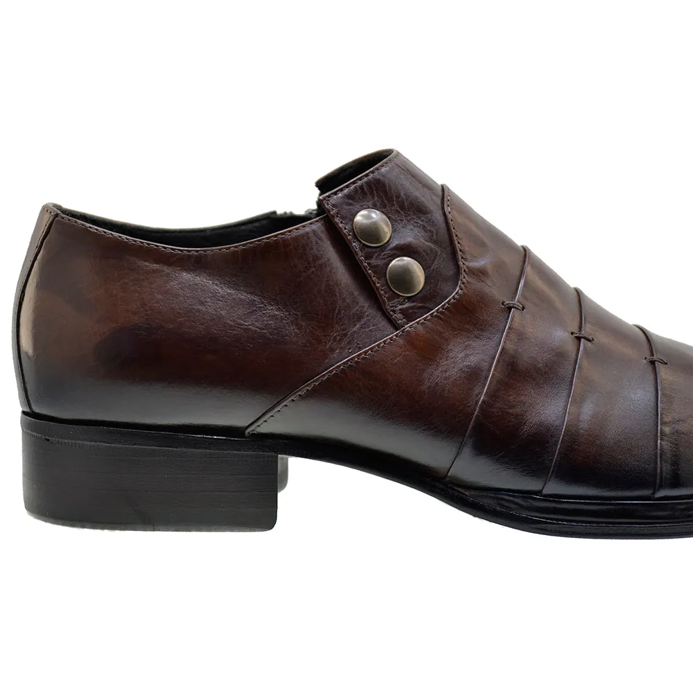 Men's Italian Dress Shoes Jo Ghost 1831 Brown Leather
