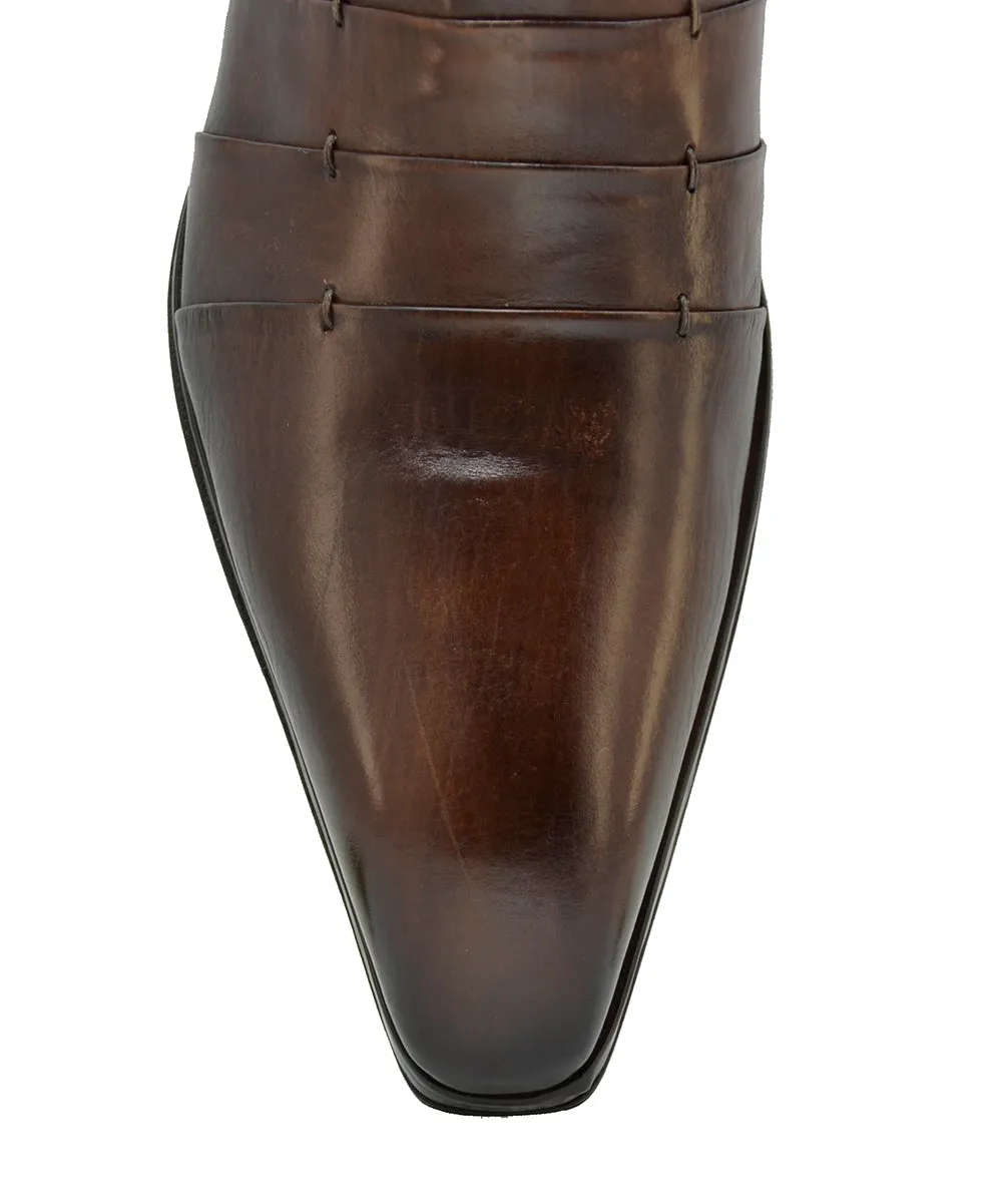 Men's Italian Dress Shoes Jo Ghost 1831 Brown Leather