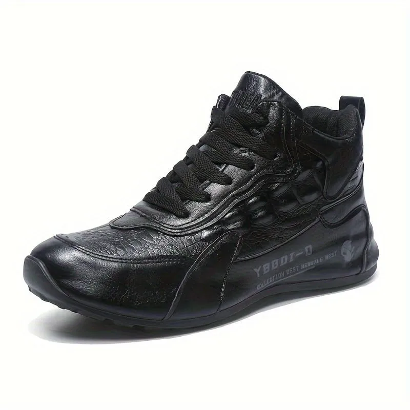 Mens Trendy Boots Comfy Non Slip Casual Lace Up Sneakers For Mens  S4619951