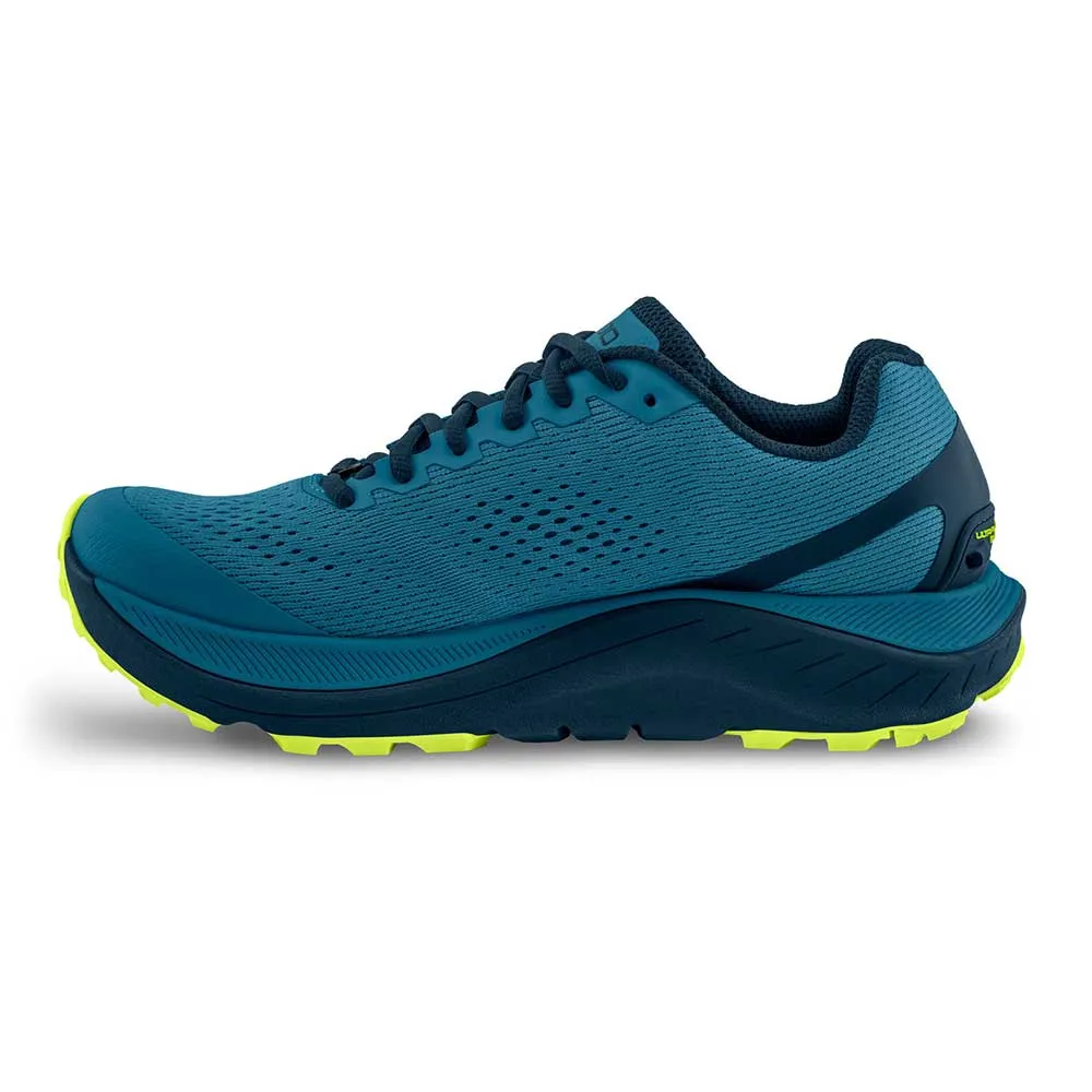 Men's Ultraventure 3 Trail Shoe- Blue/Lime- Regular (D)