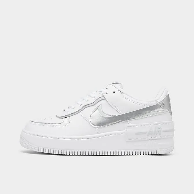Nike Air Force 1 Shadow sneakers, white/gray