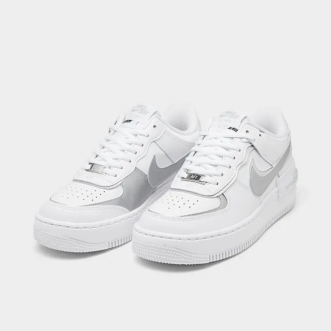 Nike Air Force 1 Shadow sneakers, white/gray