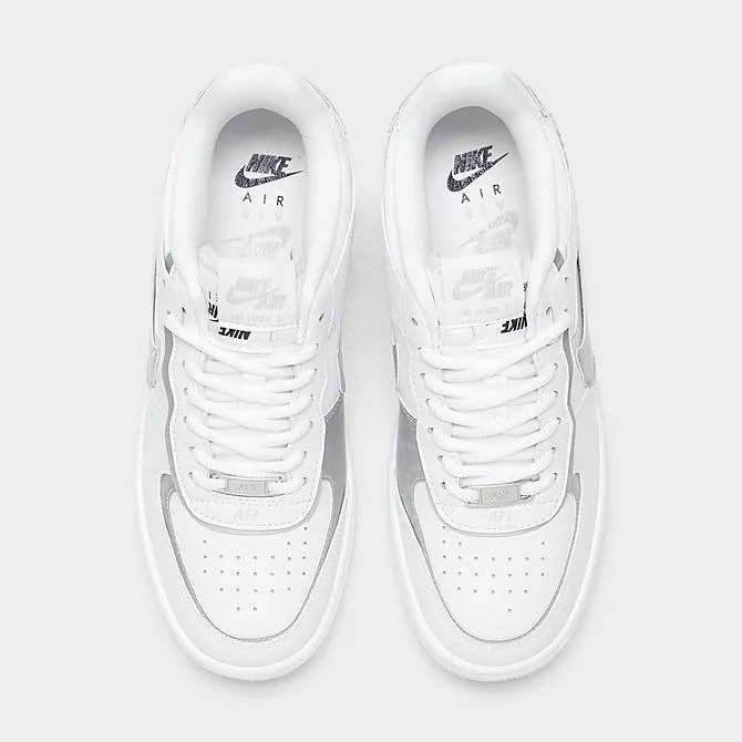 Nike Air Force 1 Shadow sneakers, white/gray