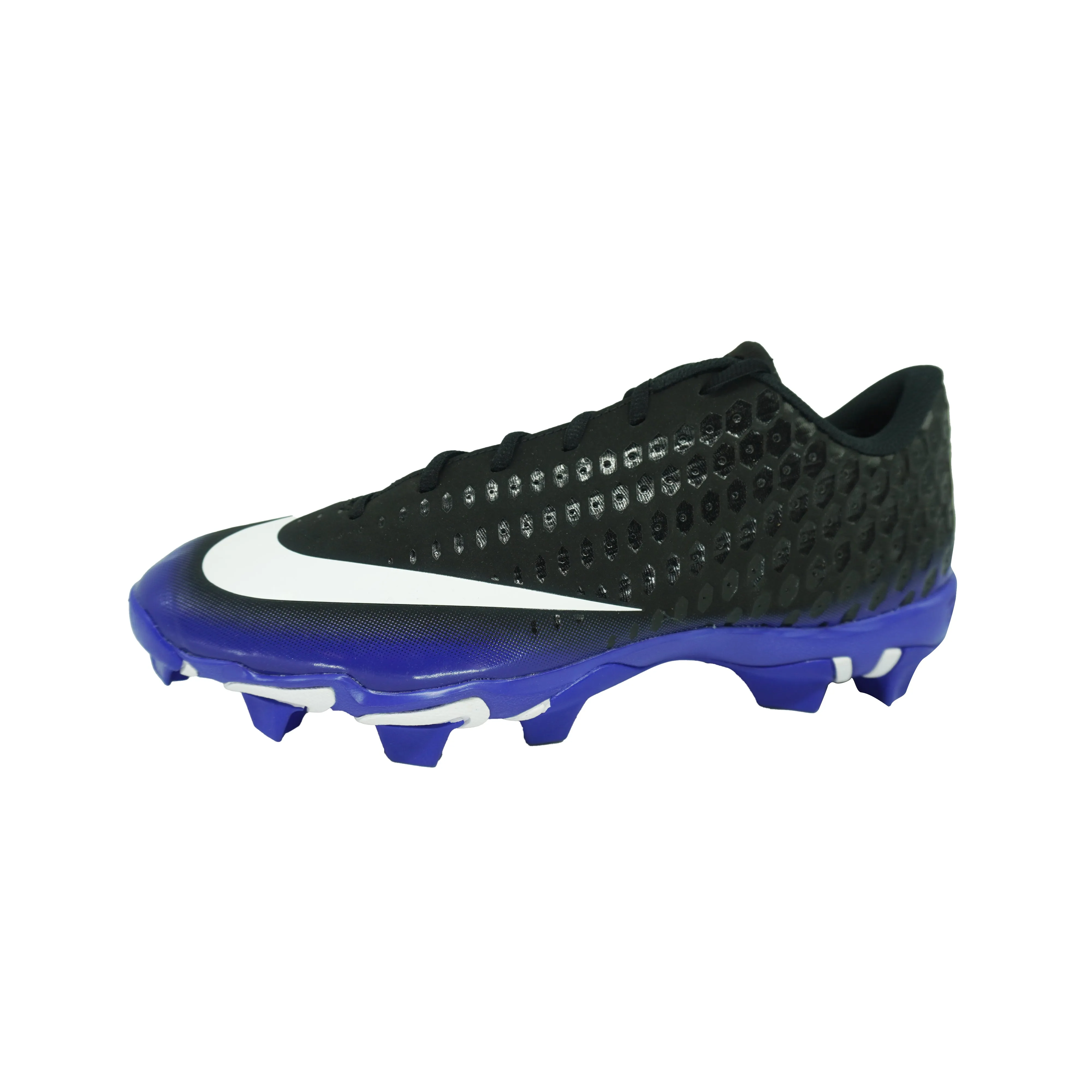 Nike Boy's Vapor Fastflex Baseball Cleats Black Blue White Size 13