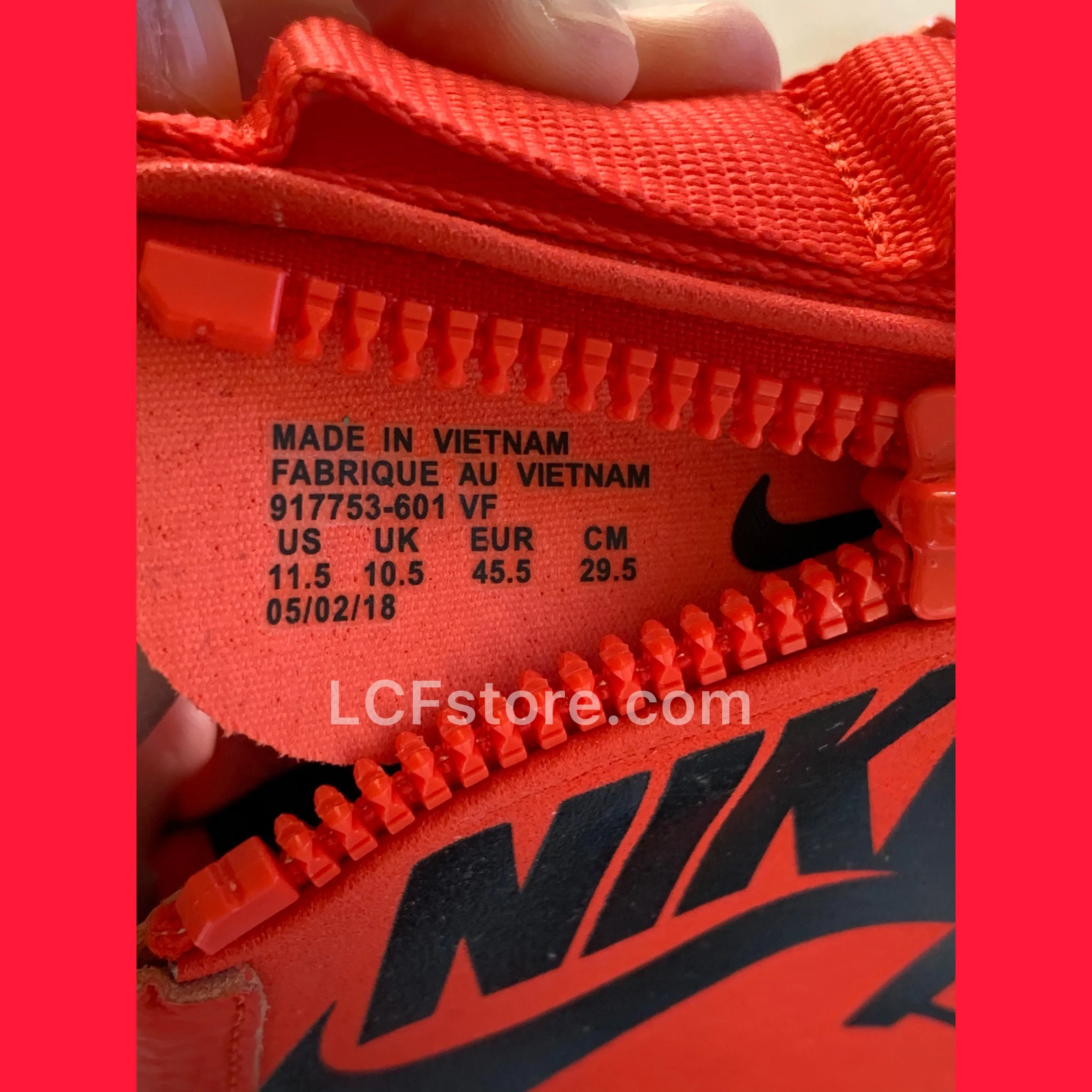 Nike SF Air Force 1 Mid 'Habanero Red Black'