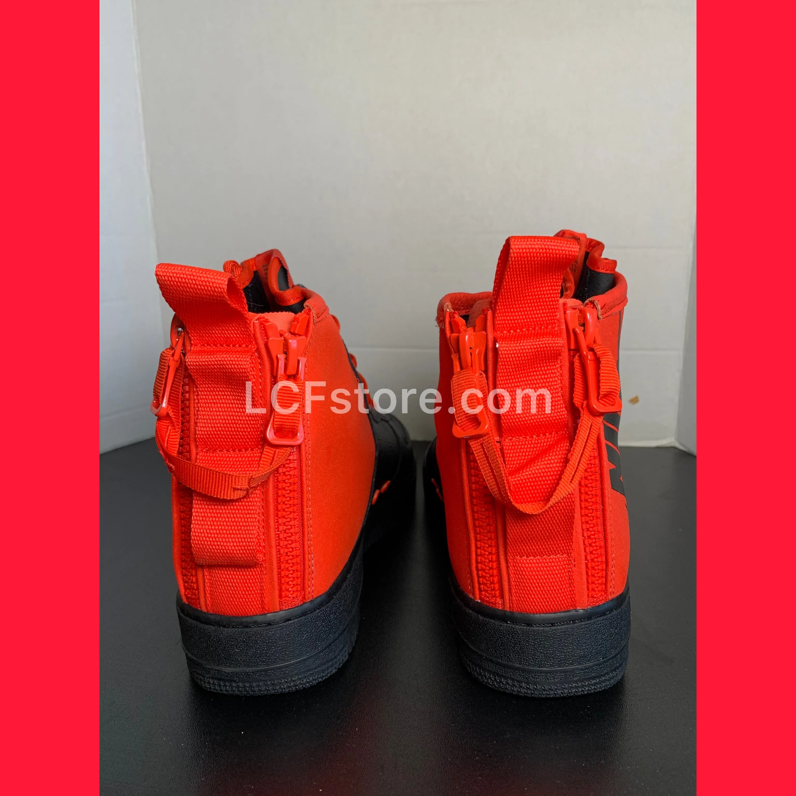 Nike SF Air Force 1 Mid 'Habanero Red Black'