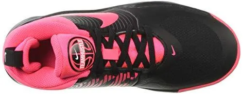 Nike Unisex Team Hustle D 9 (GS) Sneaker, Black/Racer Pink - White, 4Y Regular US Big Kid