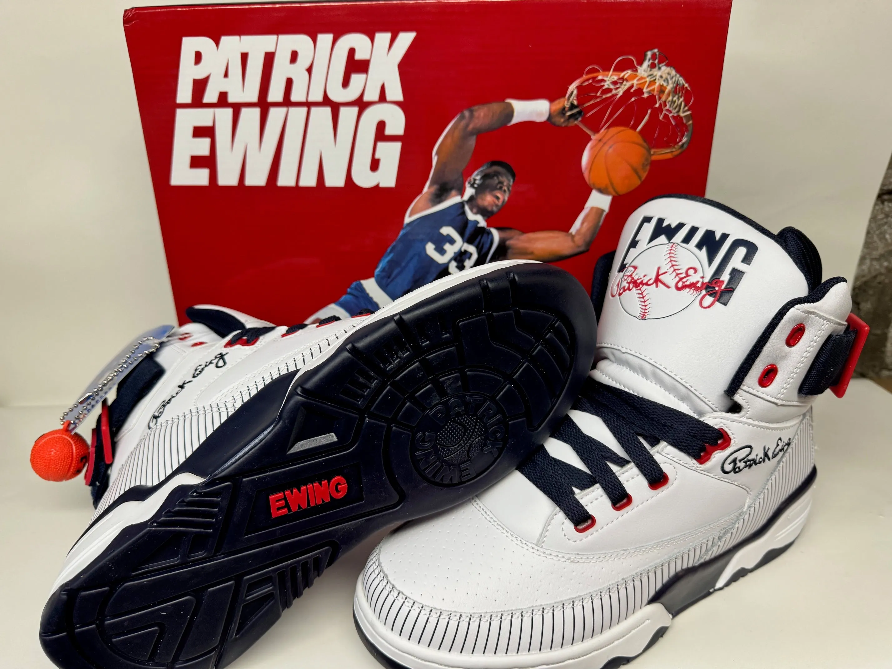 PATRICK EWING ATHLETICS 33 HI x BRONX White/Navy/Red