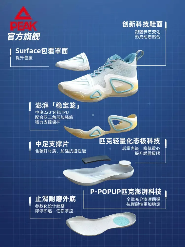 Peak Taichi Surging Big Triangle 2.0 Low Basketball Shoes - Youlan