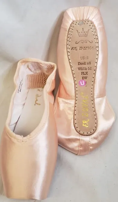 Posie -- F.R. Duval Pointe Shoe -- Pink Satin